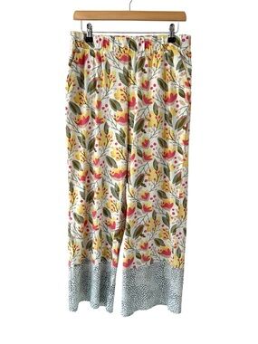 Pact women’s Staycation Sleep Pant M floral lounge organic cotton NWOT